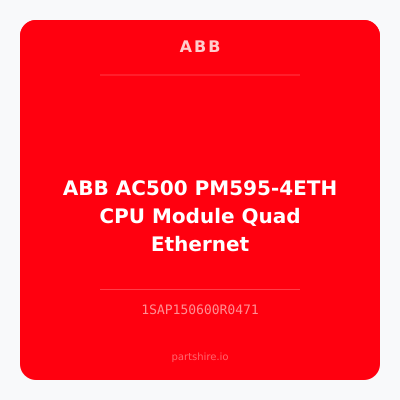 ABB AC500 PM595-4ETH CPU Module Quad Ethernet