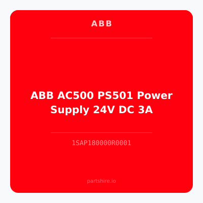 ABB AC500 PS501 Power Supply 24V DC 3A