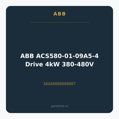 ABB ACS580-01-09A5-4 Drive 4kW 380-480V