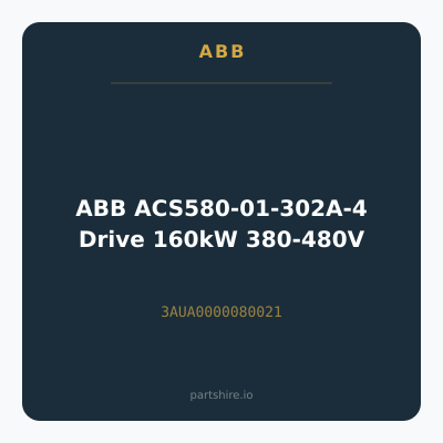 ABB ACS580-01-302A-4 Drive 160kW 380-480V