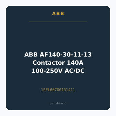 ABB AF140-30-11-13 Contactor 140A 100-250V AC/DC