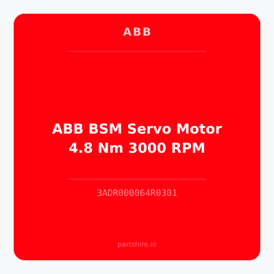 ABB BSM Servo Motor 4.8 Nm 3000 RPM