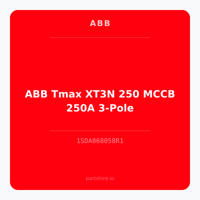 ABB Tmax XT3N 250 MCCB 250A 3-Pole