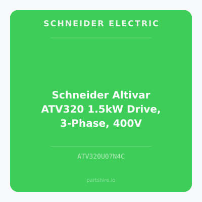 Schneider Altivar ATV320 1.5kW Drive, 3-Phase, 400V