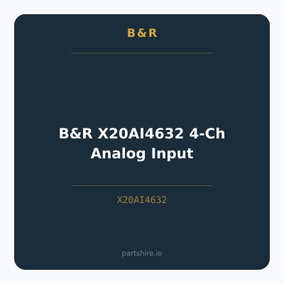 B&R X20AI4632 4-Ch Analog Input