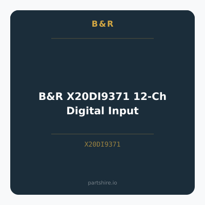 B&R X20DI9371 12-Ch Digital Input