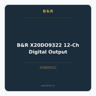B&R X20DO9322 12-Ch Digital Output