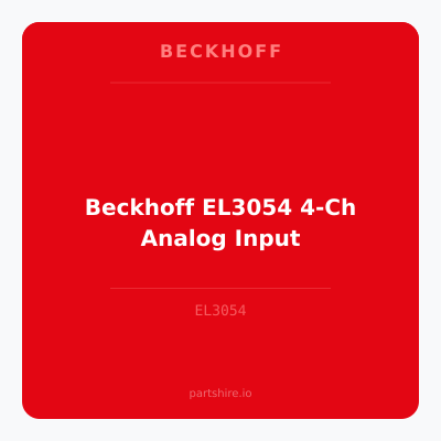 Beckhoff EL3054 4-Ch Analog Input