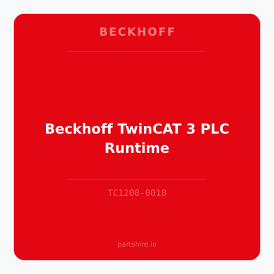 Beckhoff TwinCAT 3 PLC Runtime
