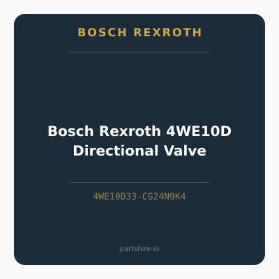 Bosch Rexroth 4WE10D Directional Valve