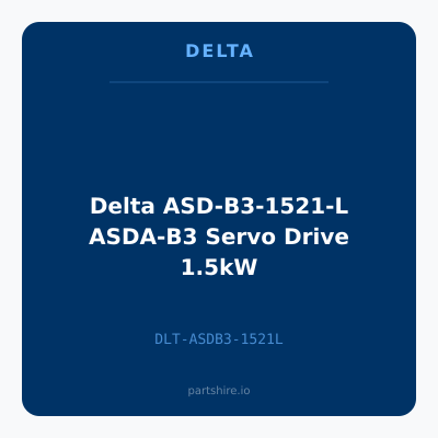 Delta ASD-B3-1521-L ASDA-B3 Servo Drive 1.5kW