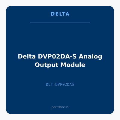 Delta DVP02DA-S Analog Output Module