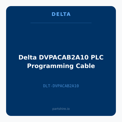 Delta DVPACAB2A10 PLC Programming Cable