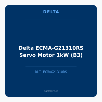 Delta ECMA-G21310RS Servo Motor 1kW (B3)