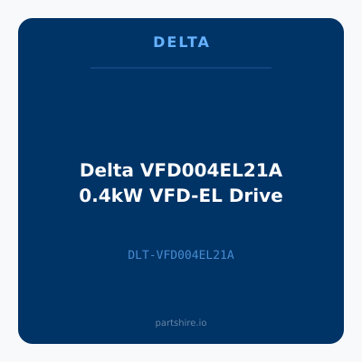 Delta VFD004EL21A 0.4kW VFD-EL Drive