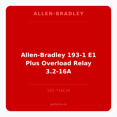 Allen-Bradley 193-1 E1 Plus Overload Relay 3.2-16A