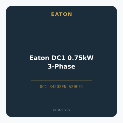 Eaton DC1 0.75kW 3-Phase