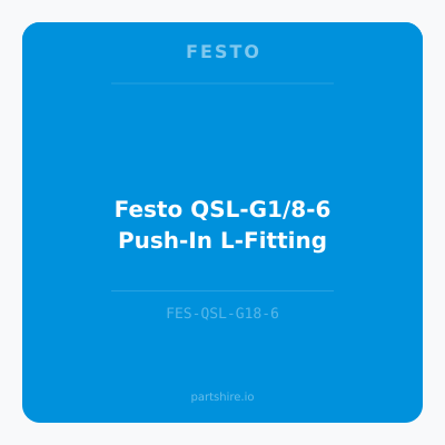 Festo QSL-G1/8-6 Push-In L-Fitting