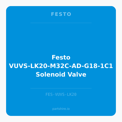 Festo VUVS-LK20-M32C-AD-G18-1C1 Solenoid Valve