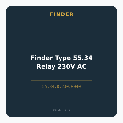 Finder Type 55.34 Relay 230V AC