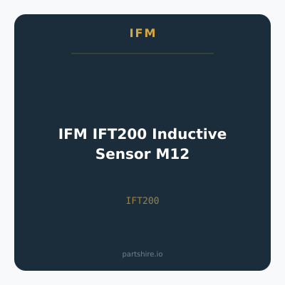 IFM IFT200 Inductive Sensor M12