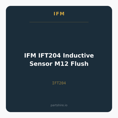 IFM IFT204 Inductive Sensor M12 Flush