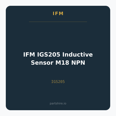 IFM IGS205 Inductive Sensor M18 NPN