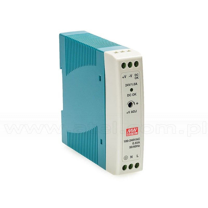 Mean Well MDR-20-24 DIN Rail PSU