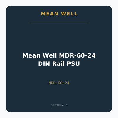 Mean Well MDR-60-24 DIN Rail PSU