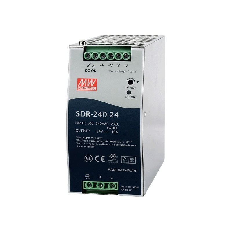 Mean Well SDR-240-24 DIN Rail PSU