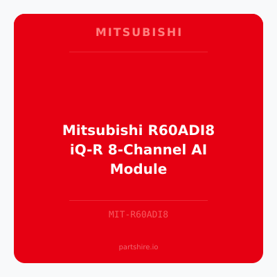 Mitsubishi R60ADI8 iQ-R 8-Channel AI Module