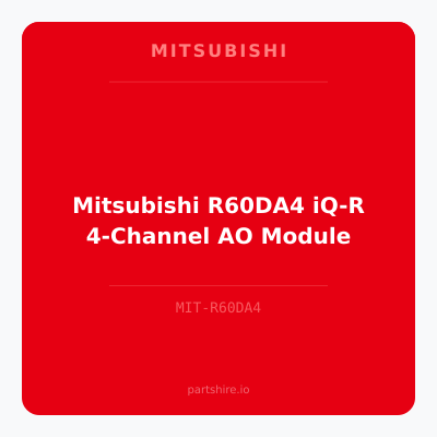 Mitsubishi R60DA4 iQ-R 4-Channel AO Module