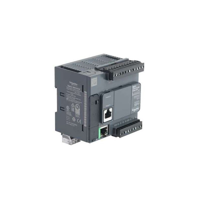 Schneider Modicon M221 PLC, 16 I/O Relay, Ethernet