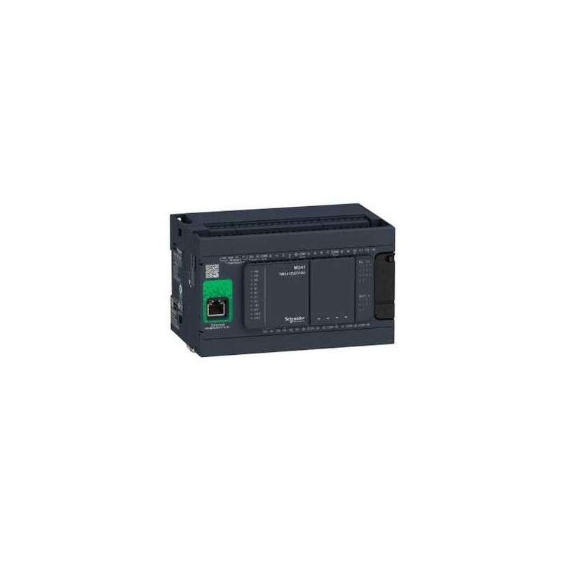Schneider Modicon M241 PLC, 24 I/O, Ethernet