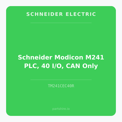 Schneider Modicon M241 PLC, 40 I/O, CAN Only