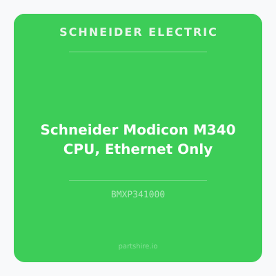 Schneider Modicon M340 CPU, Ethernet Only