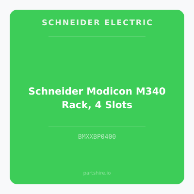 Schneider Modicon M340 Rack, 4 Slots