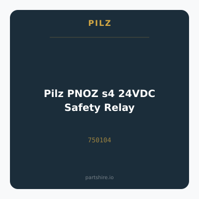 Pilz PNOZ s4 24VDC Safety Relay