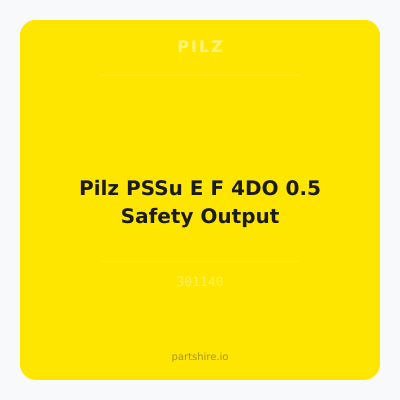 Pilz PSSu E F 4DO 0.5 Safety Output