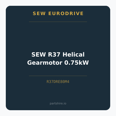SEW R37 Helical Gearmotor 0.75kW