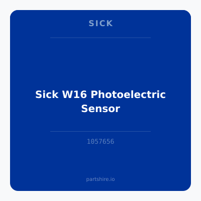 Sick W16 Photoelectric Sensor