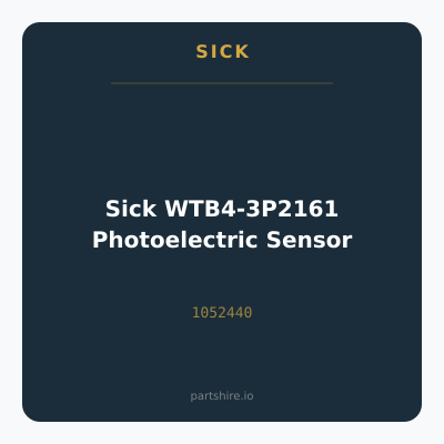 Sick WTB4-3P2161 Photoelectric Sensor