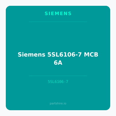 Siemens 5SL6106-7 MCB 6A