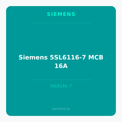 Siemens 5SL6116-7 MCB 16A