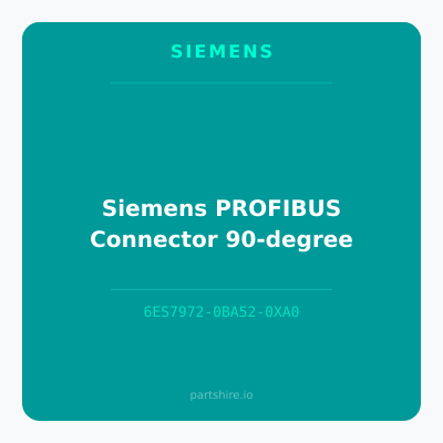 Siemens PROFIBUS Connector 90-degree