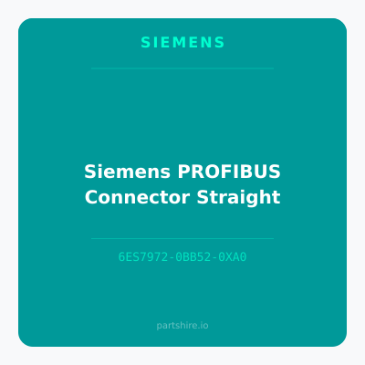 Siemens PROFIBUS Connector Straight
