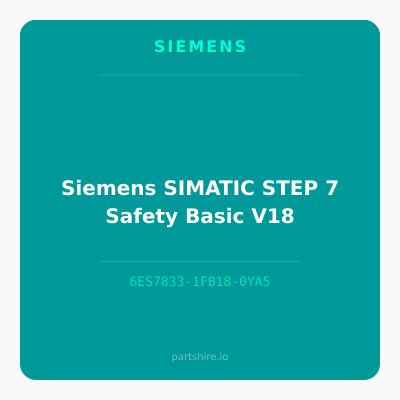 Siemens SIMATIC STEP 7 Safety Basic V18