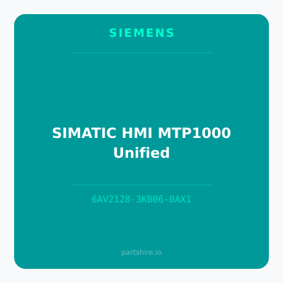 SIMATIC HMI MTP1000 Unified