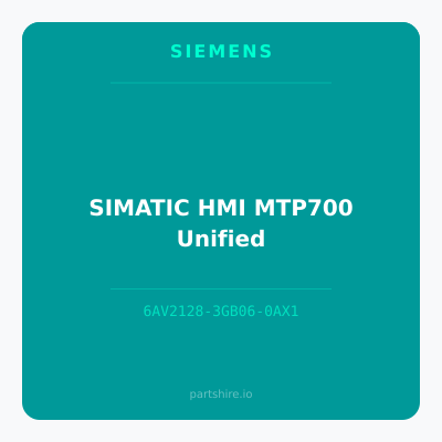 SIMATIC HMI MTP700 Unified
