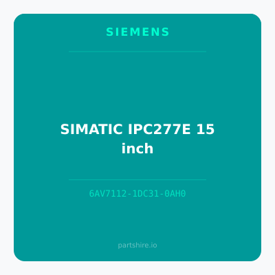 SIMATIC IPC277E 15 inch